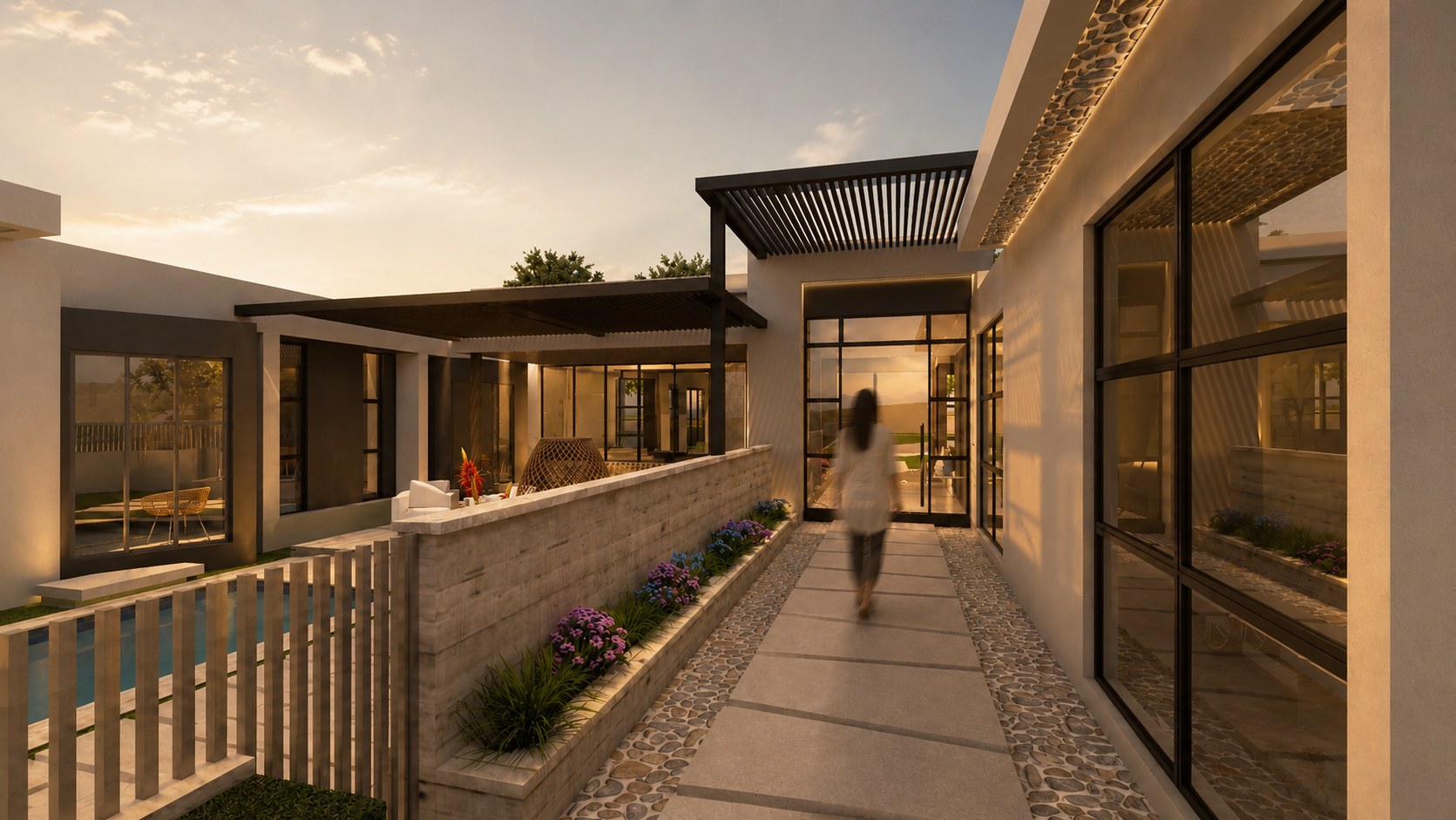 M.Brace Space Studio luxury residential render